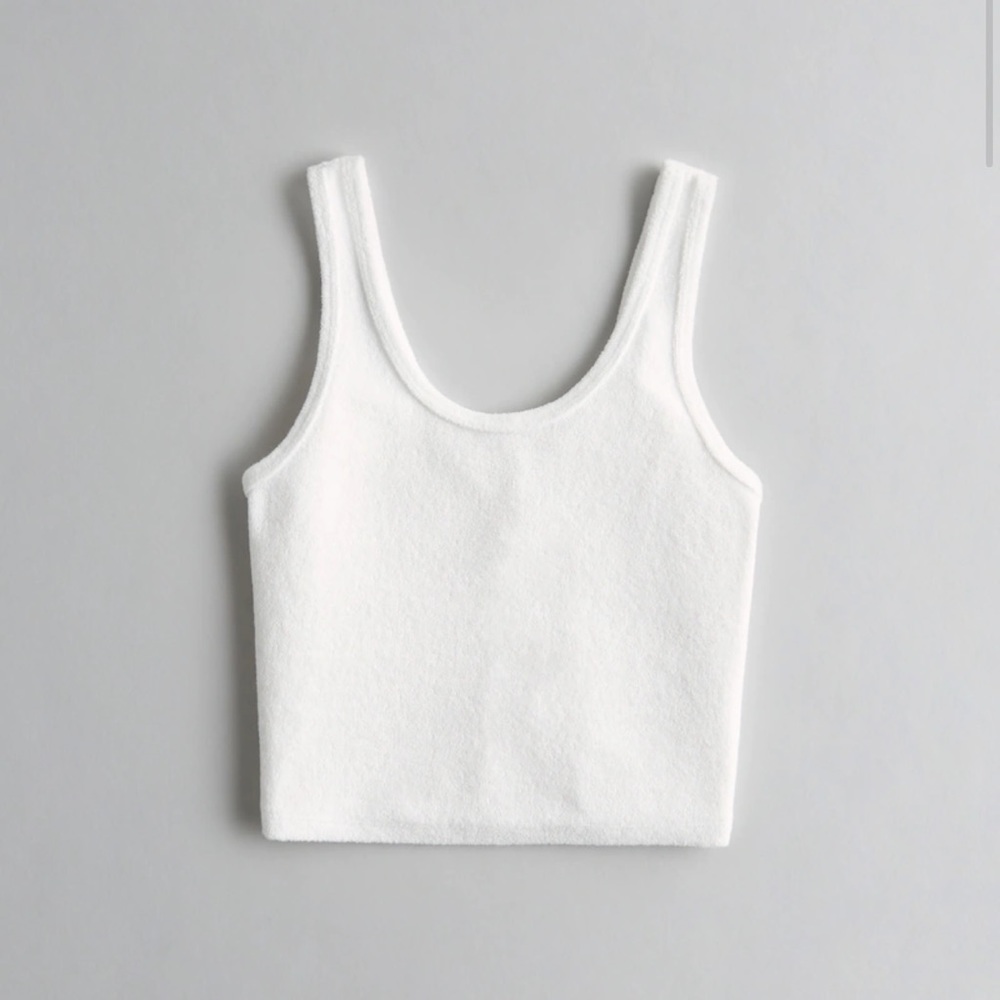 Hollister Terry Tank White XL